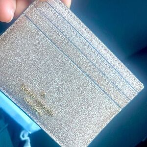 Kate Spade Rose Gold Bling Card Holder